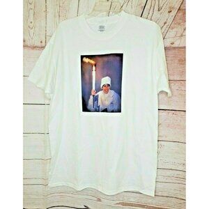 Olympic Torch Relay Port And Company Adult Large White Cotton T Shirt